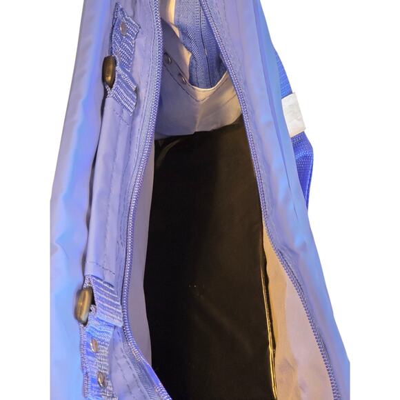 Trafalgar Travel Backpack Shoulder Bag Blue Single Strap 80's VTG Style Rainbow - Picture 10 of 14